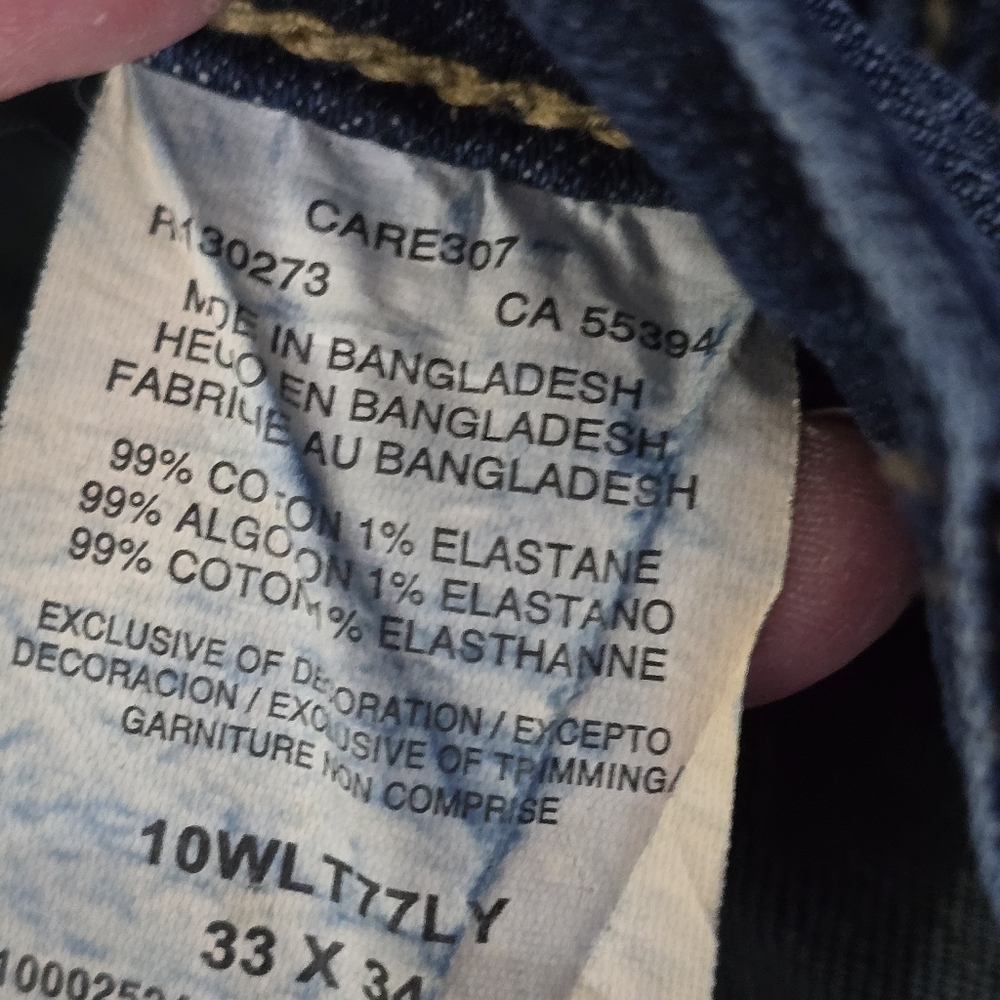 Wrangler Retro Slim Boot Men's‎ Blue Jeans 33 X 30 - Picture 9 of 10